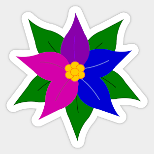 Pride Poinsettia Sticker